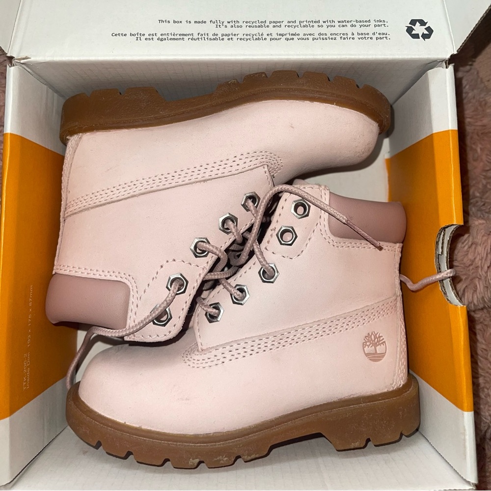 Baby Pink Timberland Boots, Toddler Size 8 BRAND NEW IN BOX